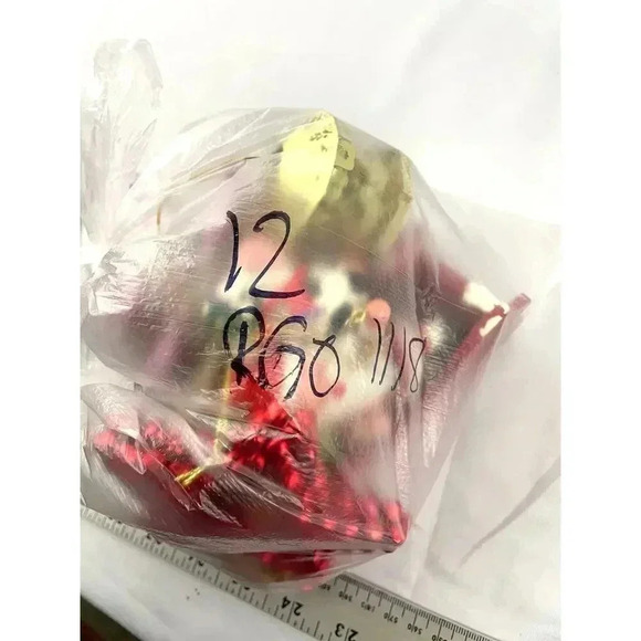 12x VTG Holiday Hanging Ornaments Christmas Sleigh Penguins Cows Santa 1990s - Picture 9 of 9